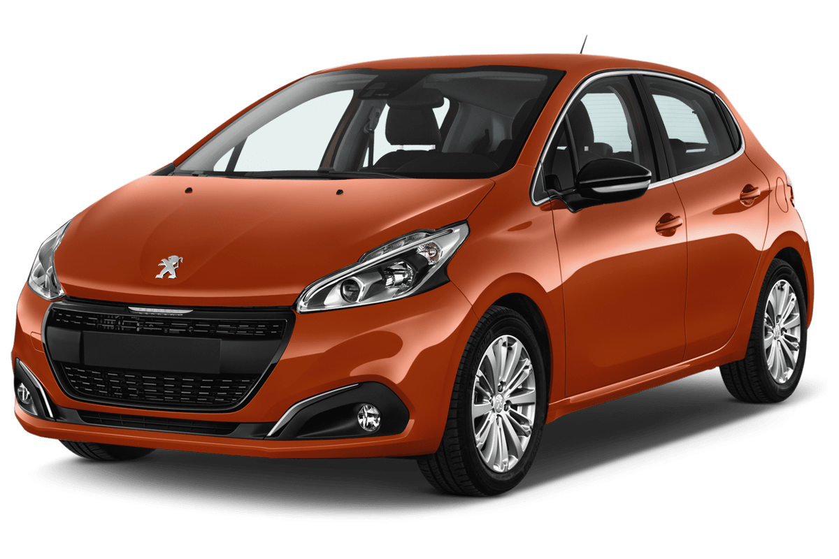 Orange Peugeot 208