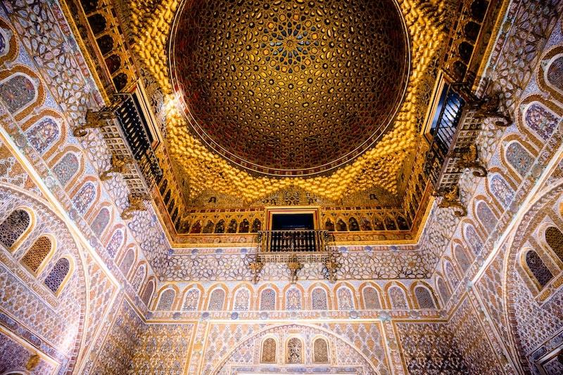 Plafond dans l'Alcazar de Séville