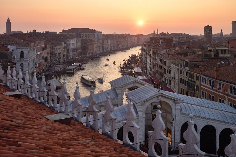 Couché de soleil sur Venise